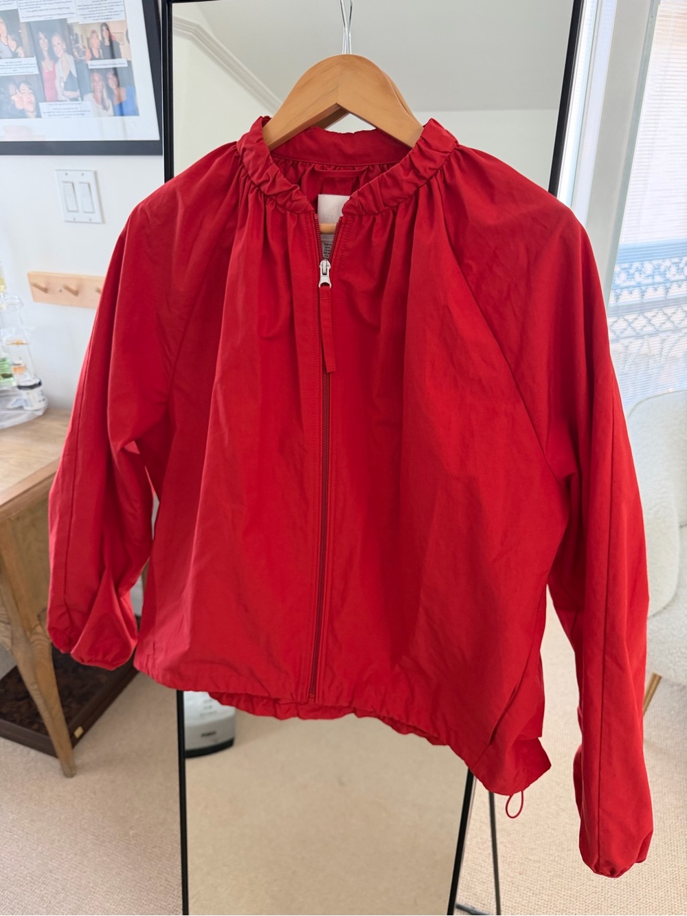H&M Red Zip-Up Lightweight Jacket